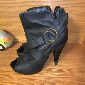 Black Charlotte Russe booties